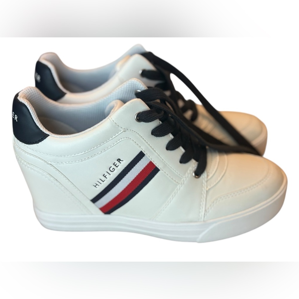 TOMMY HILFIGER | High Top Sneakers | Size 8 - Picture 1 of 16
